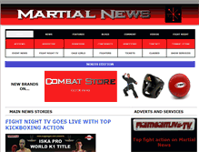 Tablet Screenshot of martialnews.co.uk